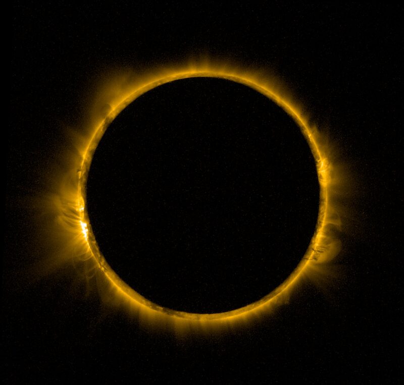 Total solar eclipse corona